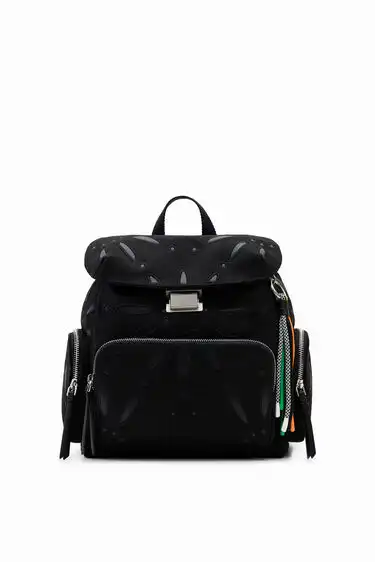 Midsize Swiss-embroidery backpack