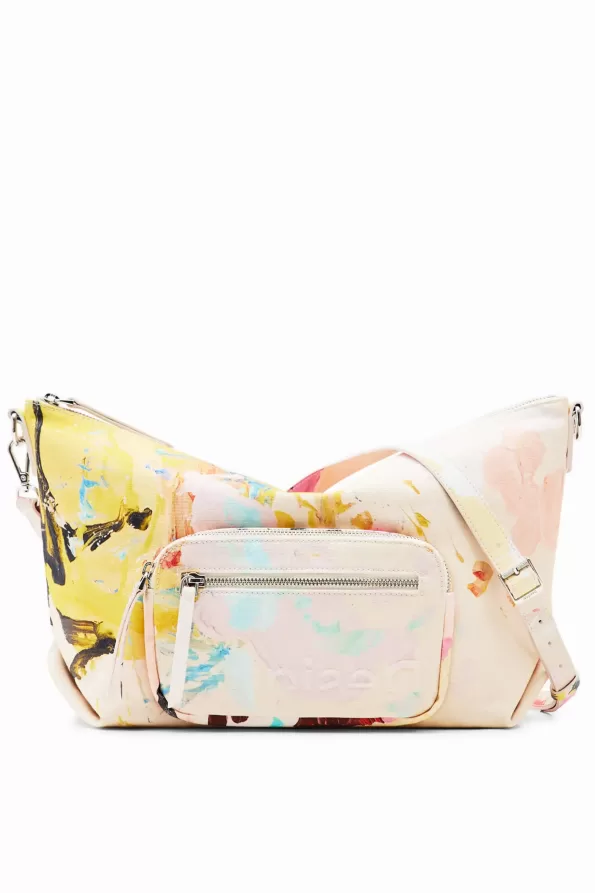 Large painting crossbody bag
