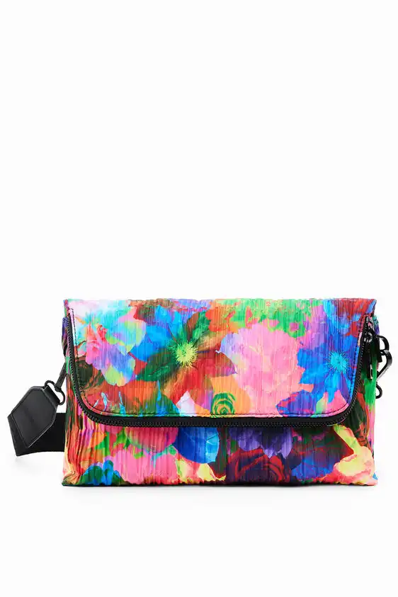 Midsize floral crossbody bag