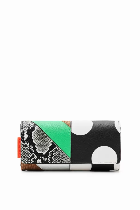 Large patchwork wallet