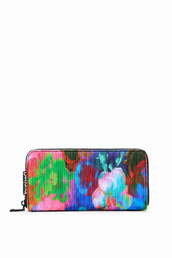Large floral wallet