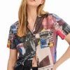 Short newspaper resort shirt