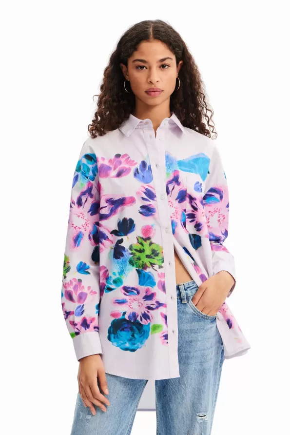 M. Christian Lacroix oversize floral shirt