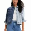 Two-tone denim jacket