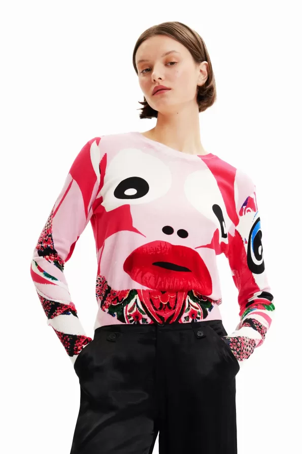 M. Christian Lacroix face pullover