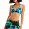 Tropical tulle mini skirt