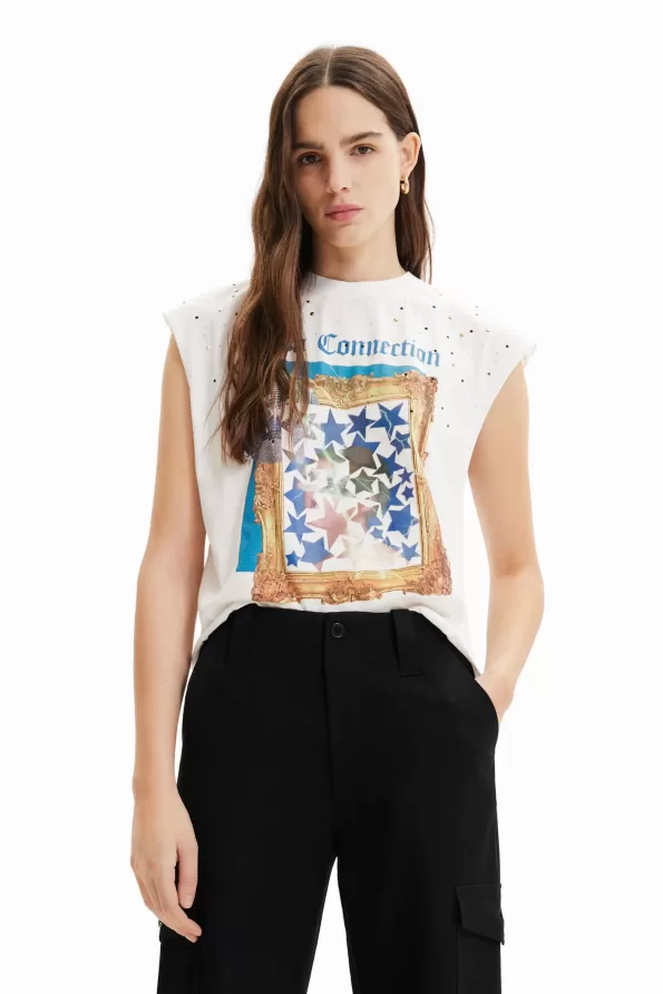 Studded disco T-shirt