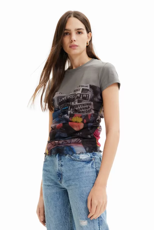 Tulle newspaper T-shirt