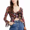 M. Christian Lacroix ruffle blouse