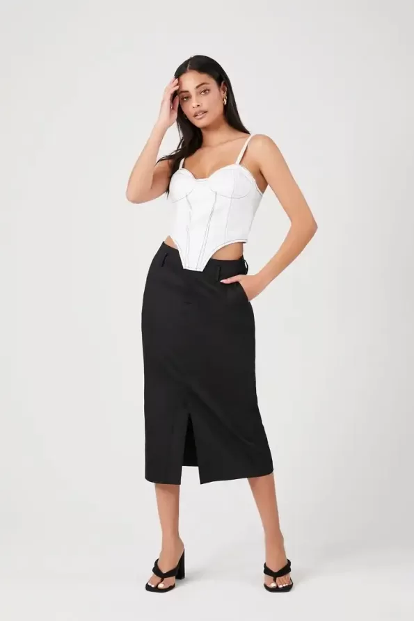 Pencil Midi Skirt