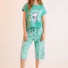 Snoopy pirate pajamas pineapples