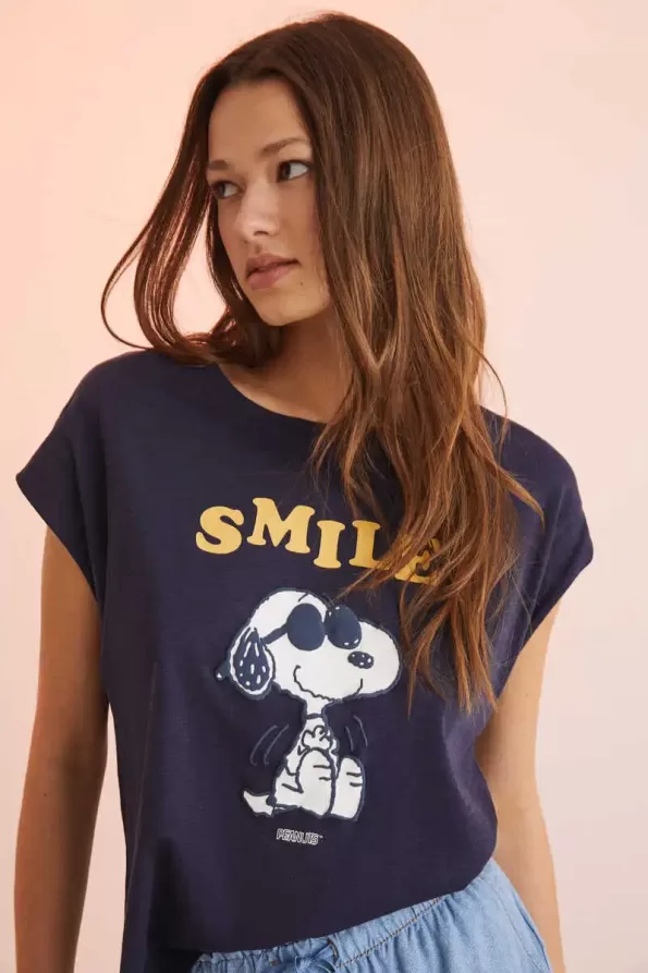 Snoopy short-sleeved cotton T-shirt