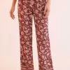 Floral long trousers