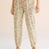 Long printed baggy trousers