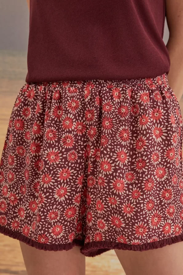 Garnet print shorts