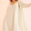 Lace midi dressing gown