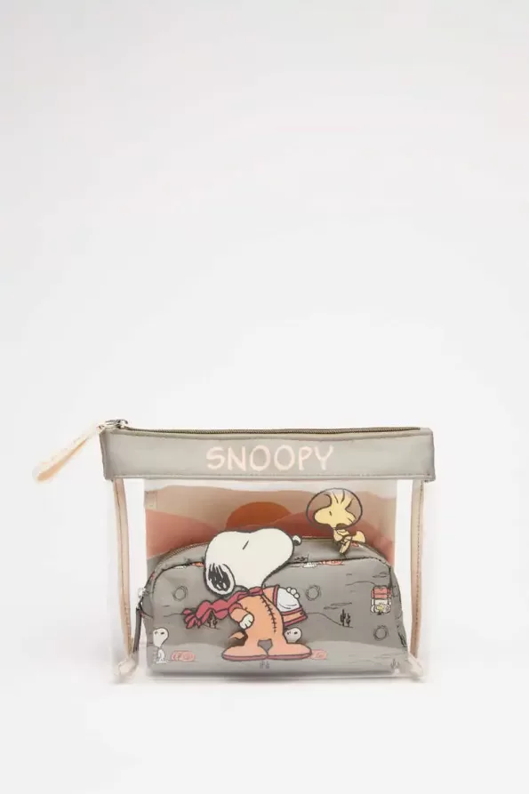 Pack 3 neceseres estuche Snoopy