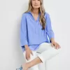 Long blouse with a collar