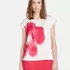 T-shirt with a satin front