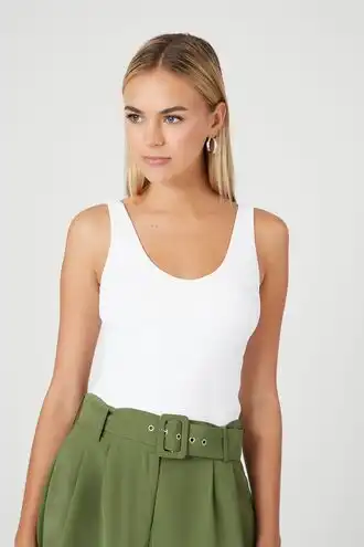 Scoop-Neck Fitted Tank Top