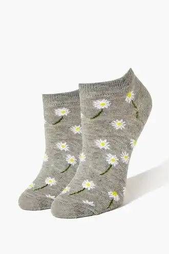 Floral Print Ankle Socks