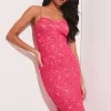 Lipsy Lace Corset Cami Midi Dress