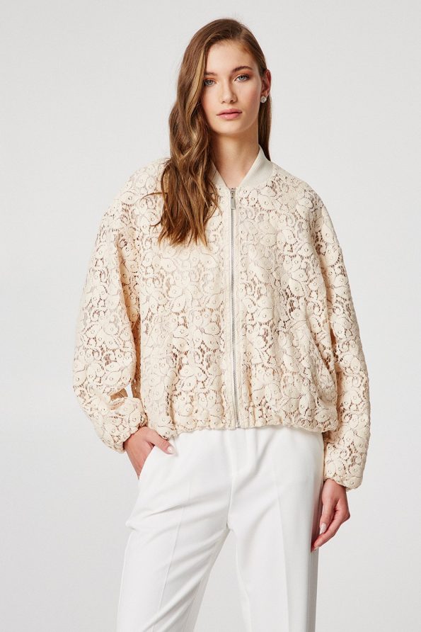 Crochet lace jacket