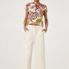 Short sleeve floral blouse