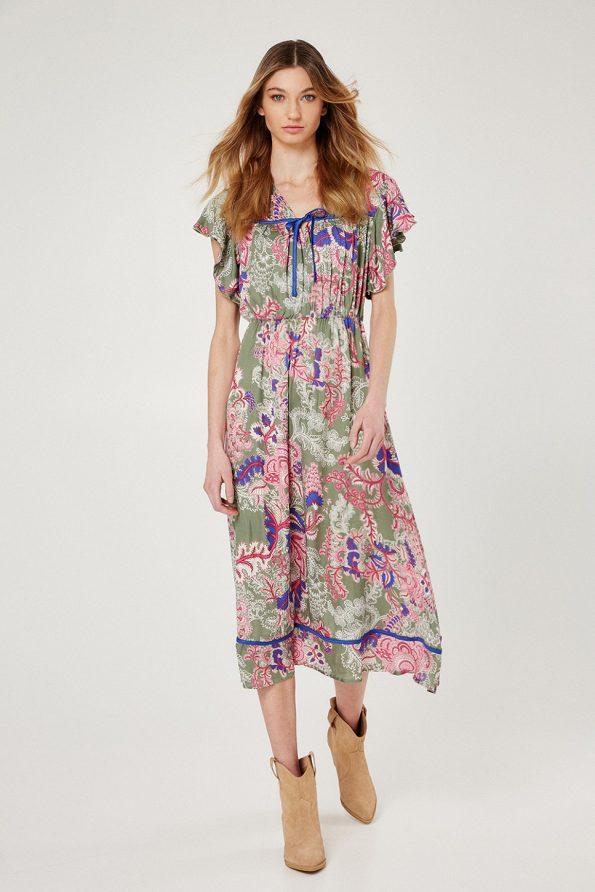 Shortsleeve floral dress