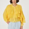 Shirt with ruffles