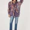 Shirt with paisley print