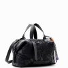 Midsize floral embroidery bag