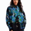 Oversize floral hoodie