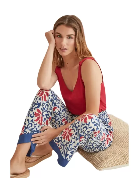 LONG PRINTED TROUSERS