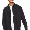 Drop-Sleeve Snap-Button Shirt