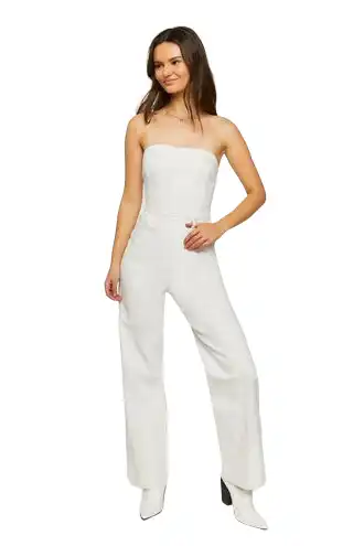 Twill Tube Jumpsuit