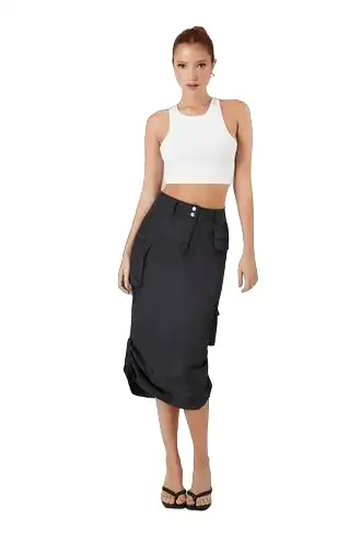 Cargo Midi Skirt