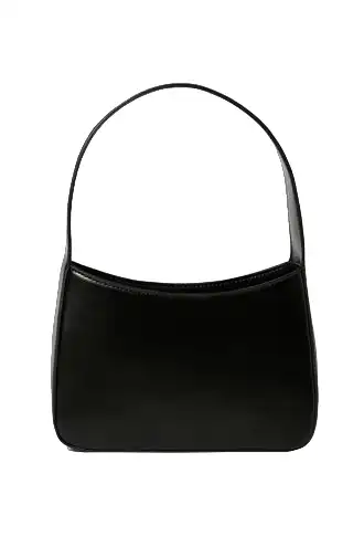 Faux Leather Shoulder Bag