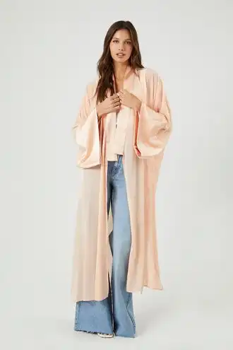 Satin Longline Kimono