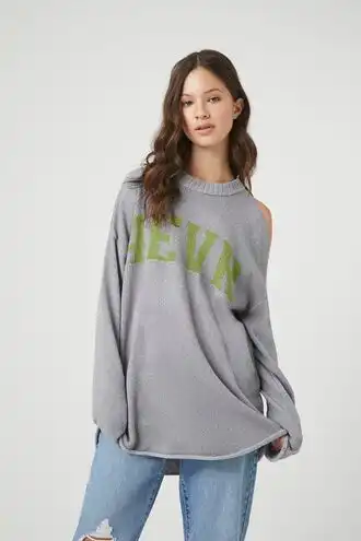 Open-Shoulder 4EVR Sweater