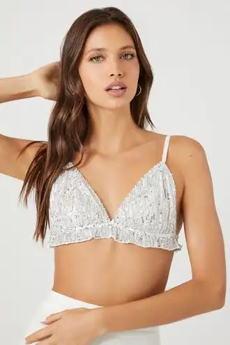 Metallic Sequin Bralette