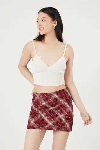 Plaid Flannel Mini Skirt