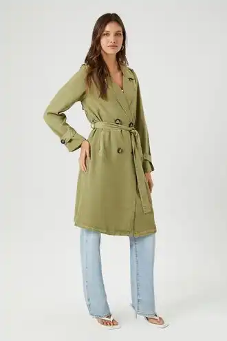 Belted Longline Trench Coat
