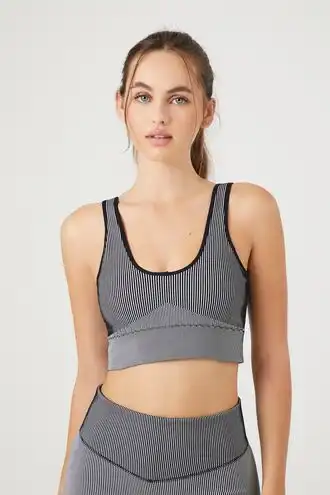 Seamless Scoop-Neck Sports Bra