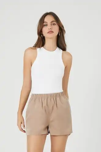 Mid-Rise Pull-On Shorts