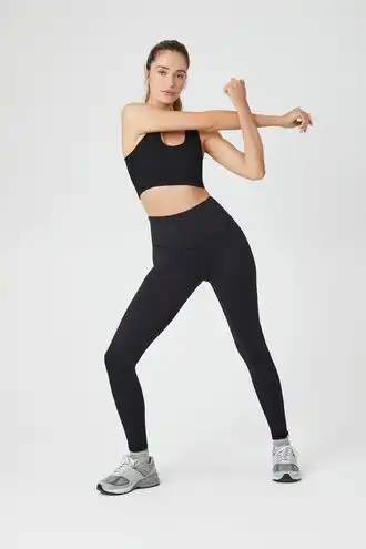 Active High-Rise Zippered Leggings