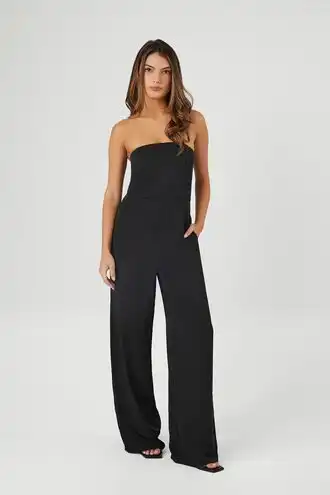 Strapless Wide-Leg Jumpsuit