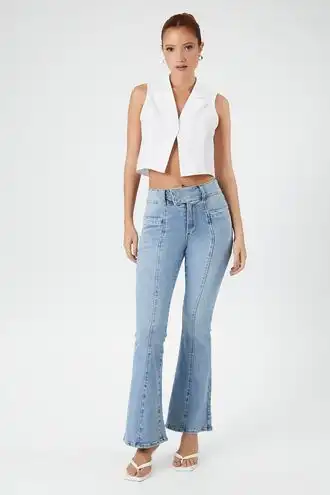 Stretch-Denim Flare Jeans