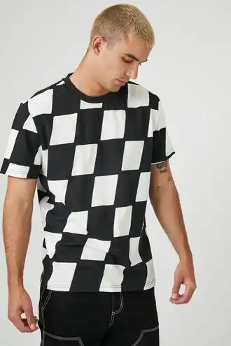 Checkered Crew Tee