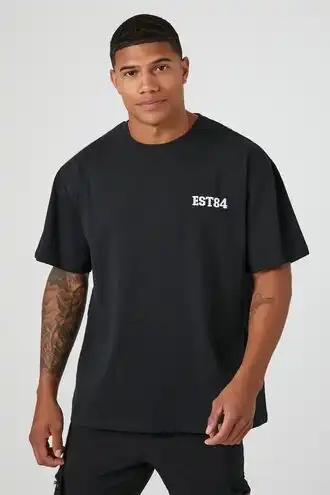 Embroidered Est84 Graphic Tee